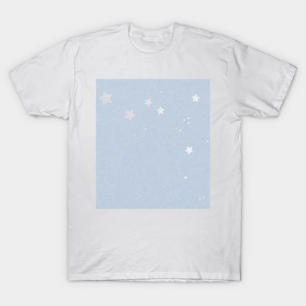 Light Blue Silver Stars T-Shirt by NewburyBoutique